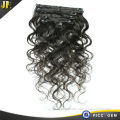 hot sale indian body wave clip in hair extensions
